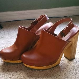 High chunky heels